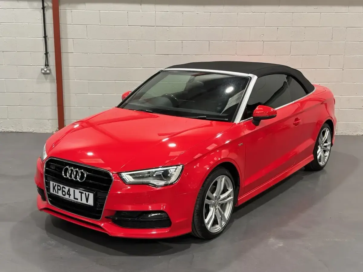 Used Audi A3 Cabriolet S-Line 150 HP (110 kW) 2014 Red Cabriolet