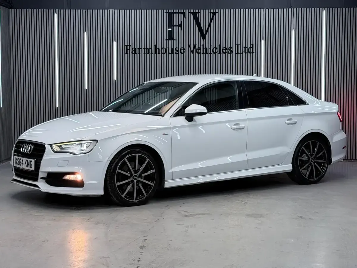 Used Audi A3 S-Line 180 HP (132 kW) 2015 White Sedan