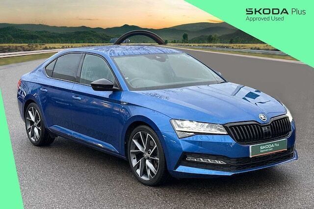 Blue Used 2024 Skoda Superb SportlinePlus Hatchback | £28,995 (Fair price) - Image 1/4