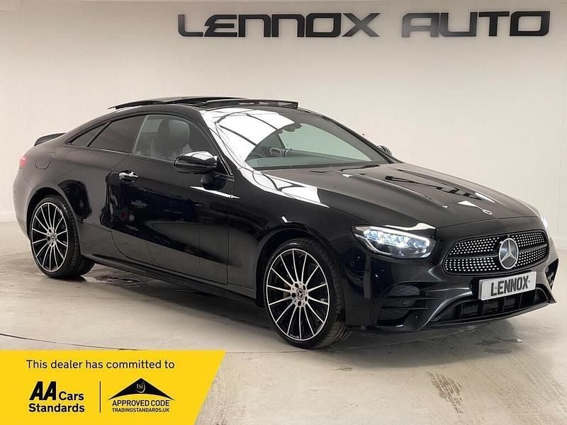 Used Mercedes E450 AMG line 2021 Black Coupe