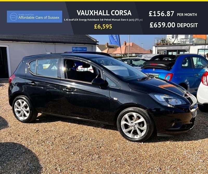 Used Vauxhall Corsa 75 HP (55 kW) 2017 Black Hatchback