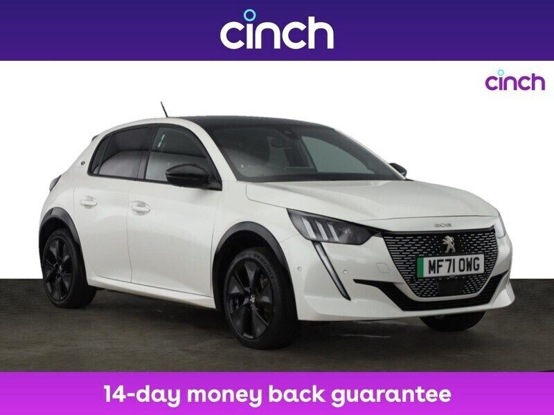 White Used 2021 Peugeot e-208 Premium Hatchback | £13,049 (A bit pricey) - Image 1/3
