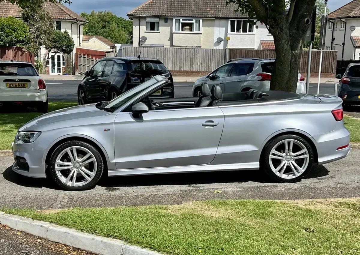 Used Audi A3 Cabriolet S-Line 110 HP (80 kW) 2017 Silver Cabriolet