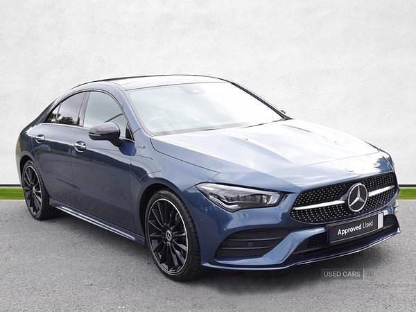 Blue Used 2022 Mercedes CLA200 AMG Line Premium Plus Coupe | £28,495 (Expensive) - Image 1/4