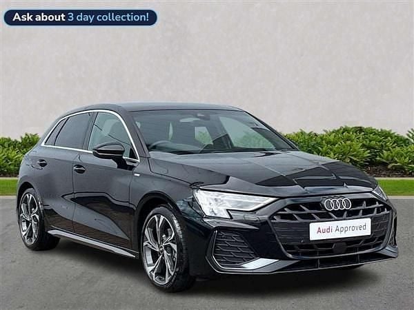 Black Used 2025 Audi A3 S-Line Hatchback | £29,588 (A bit pricey) - Image 1/4