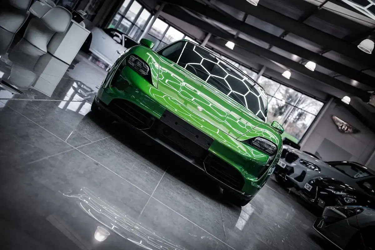 Used Porsche Taycan Performance Package 500 kW (680 HP) 2020 Green Sedan