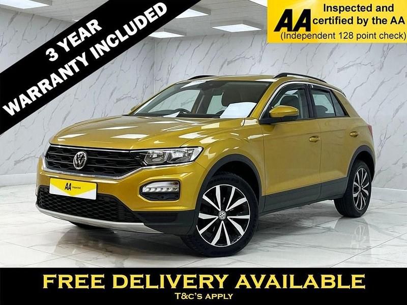 Yellow Used 2019 VW T-Roc SE SUV | £11,895 (Fair price) - Image 1/2