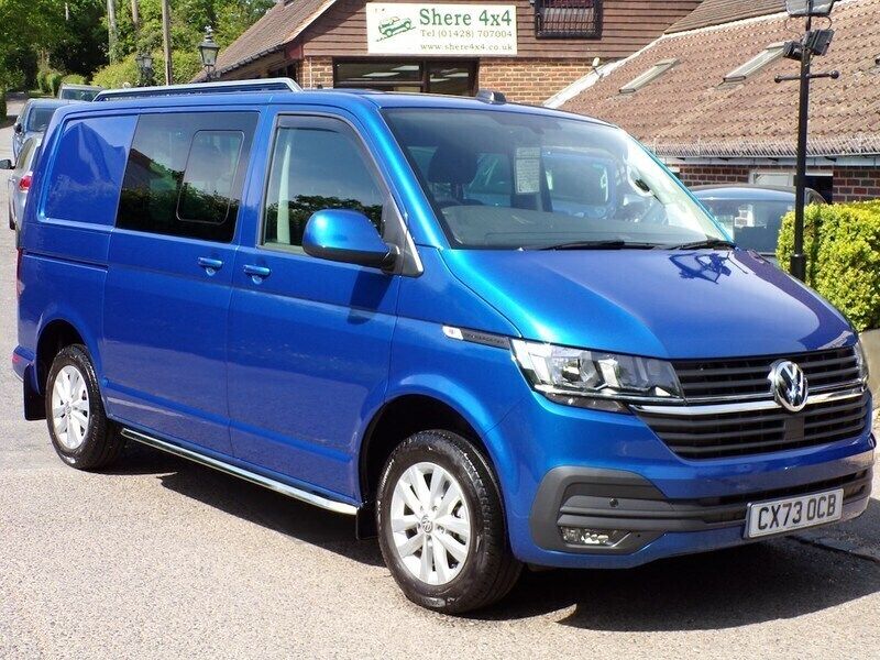 Blue Used 2024 VW T6.1 Highline Van | £40,994 (Expensive) - Image 1/3