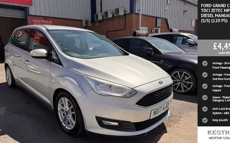 Used Ford Grand C-Max Zetec 120 HP (88 kW) 2017 MPV