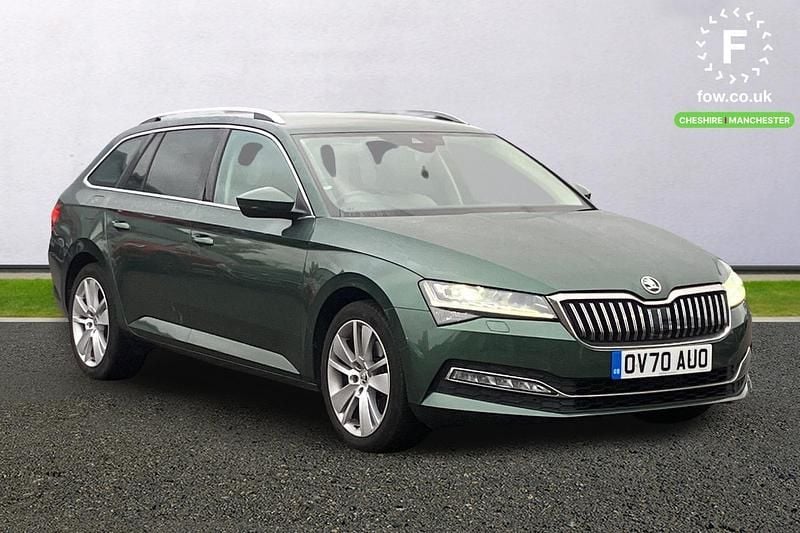 Green Used 2020 Skoda Superb SE L Estate | £20,299 (Fair price) - Image 1/3