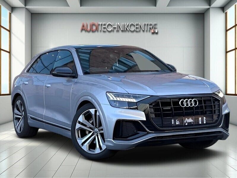 Silver Used 2019 Audi Q8 S-Line SUV | £35,999 (Fair price) - Image 1/3