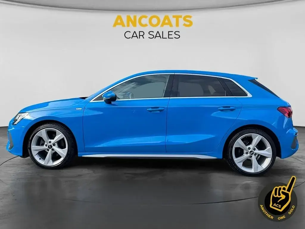 Used Audi A3 Sportback S-Line 110 HP (80 kW) 2020 Blue Hatchback