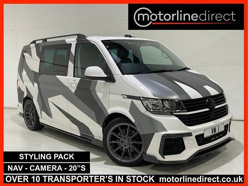 White Used 2023 VW Transporter Highline Van | £41,650 (Fair price) - Image 1/3