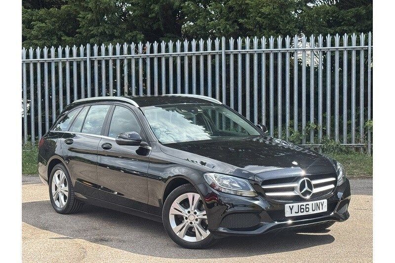 Black Used 2016 Mercedes C200 Executive Estate | £12,925 (Fair price) - Image 1/4
