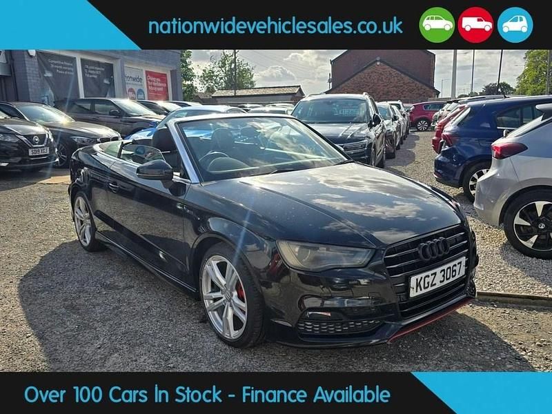 Black Used 2015 Audi A3 Cabriolet S-Line Cabriolet | £8,935 (Fair price) - Image 1/4