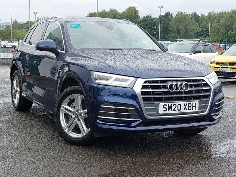 Blue Used 2020 Audi Q5 S-Line SUV | £23,498 (Super price) - Image 1/4