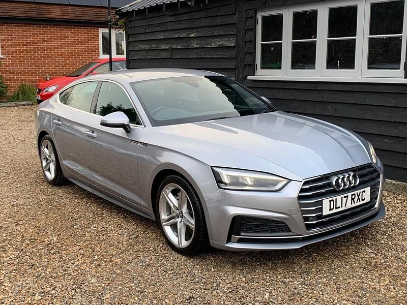 Silver Used 2017 Audi A5 Sportback S-Line Hatchback | £13,500 (Fair price) - Image 1/4