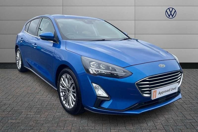 Blue Used 2021 Ford Focus Titanium X Hatchback | £12,319 (Good price) - Image 1/4