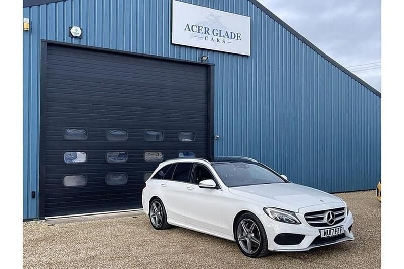 White Used 2017 Mercedes C250 AMG line Estate | £11,990 (Good price) - Image 1/1