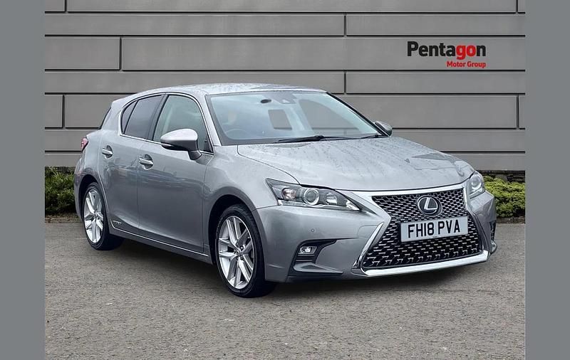 Silver Used 2018 Lexus CT200h Luxury Line Hatchback | £14,995 (Fair price) - Image 1/4