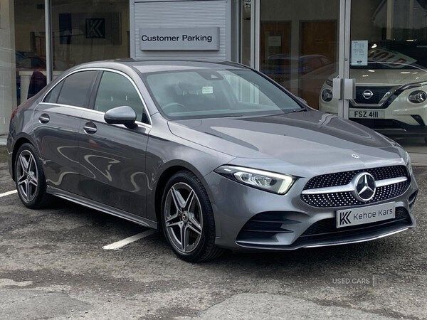 Grey Used 2019 Mercedes A200 AMG line Sedan | £17,795 (Fair price) - Image 1/4