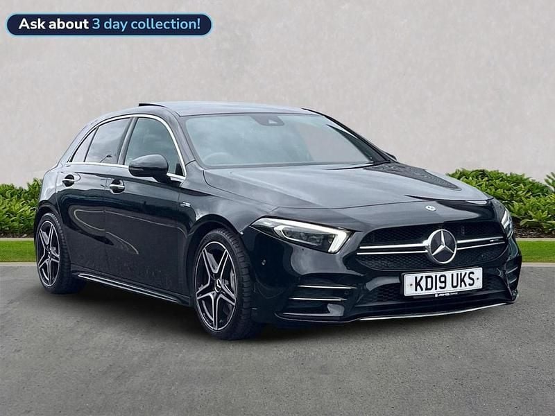 Black Used 2019 Mercedes A35 AMG Premium Plus Hatchback | £23,899 (Fair price) - Image 1/4