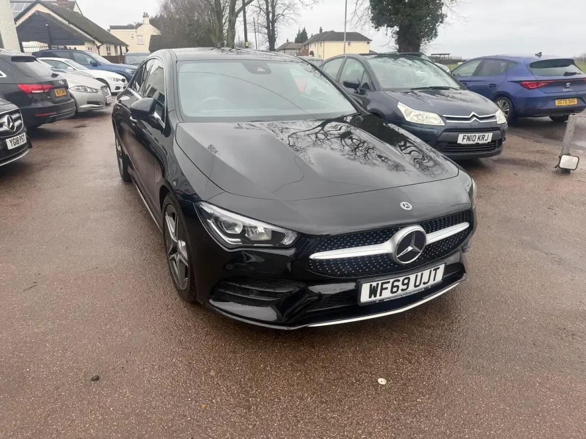 Used Mercedes CLA180 AMG line 2019 Black Coupe