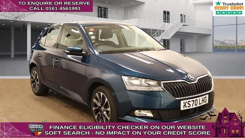 Blue Used 2021 Skoda Fabia SE Drive Hatchback | £10,970 (Good price) - Image 1/4