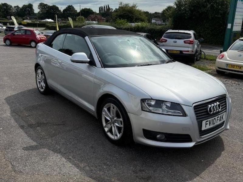 Silver Used 2010 Audi A3 Cabriolet Sport Cabriolet | £2,695 (Good price) - Image 1/4