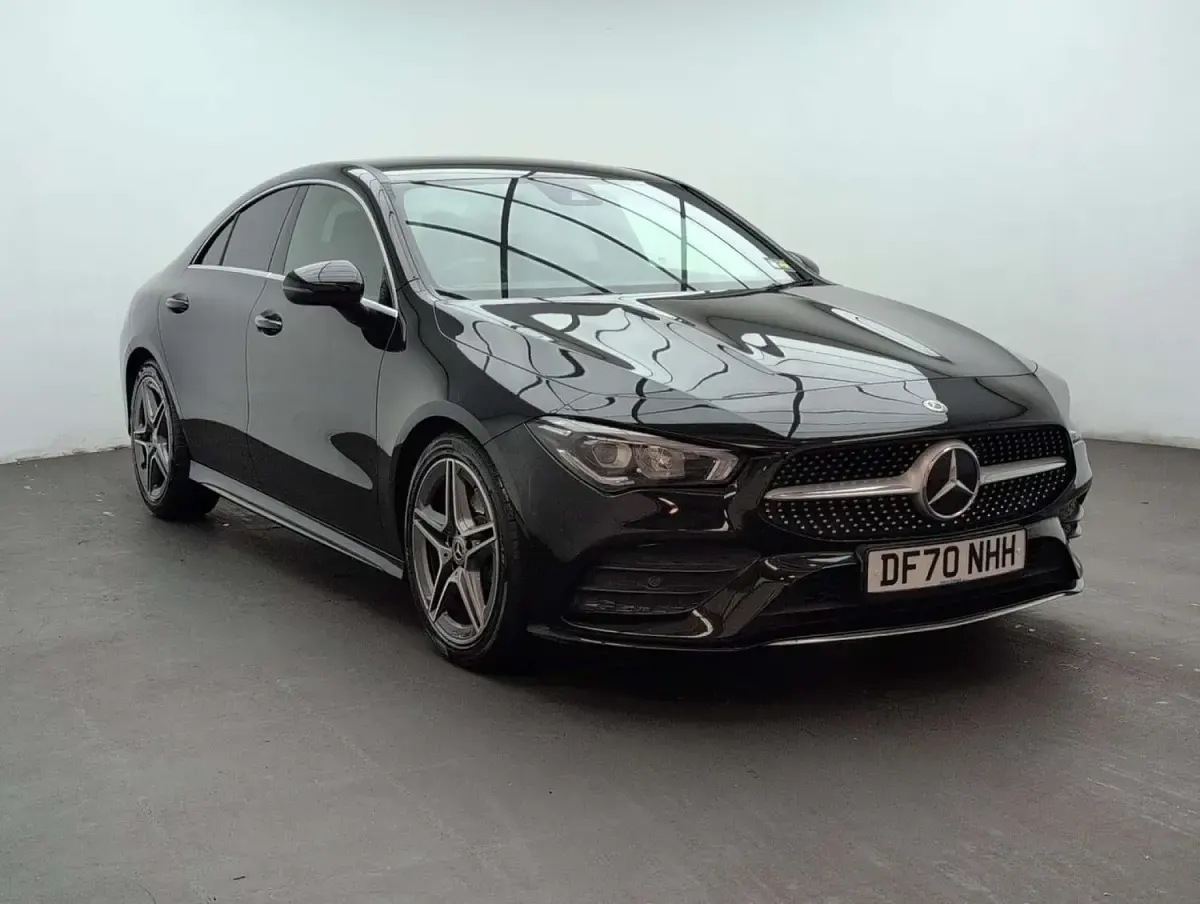 Used Mercedes CLA200 AMG line 163 HP (119 kW) 2021 Black Coupe