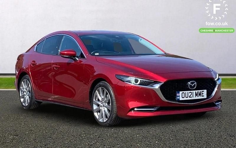Red Used 2021 Mazda 3 Inclusive Sedan | £15,399 (Good price) - Image 1/4