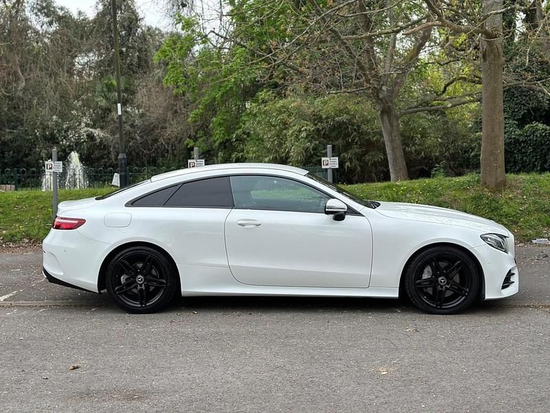 Used Mercedes E220 AMG line 2018 White Coupe