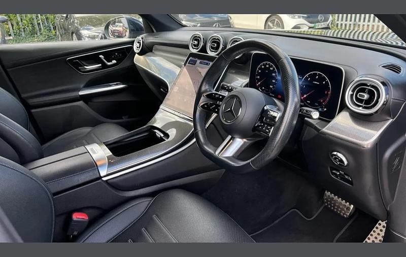 Used Mercedes GLC300 AMG Line Premium 269 HP (197 kW) 2023 Nautic blue metallic SUV