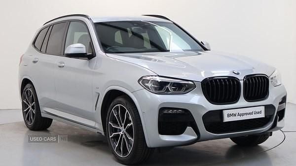 Silver Used 2021 BMW X3 M Sport SUV | £29,150 (Good price) - Image 1/4