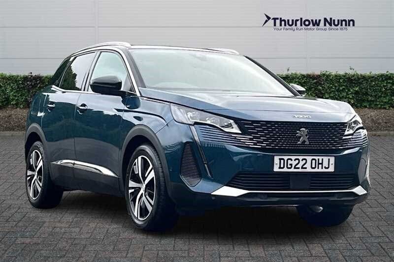 Blue Used 2022 Peugeot 3008 GT SUV | £16,300 (Good price) - Image 1/4