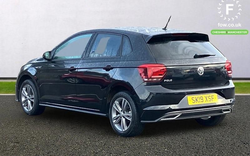 Used VW Polo R-line 116 HP (85 kW) 2019 Black Hatchback