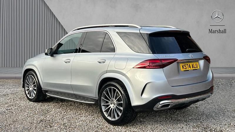 Used Mercedes GLE400 AMG Line Premium 381 HP (280 kW) 2024 Metallic paint hightech silver SUV