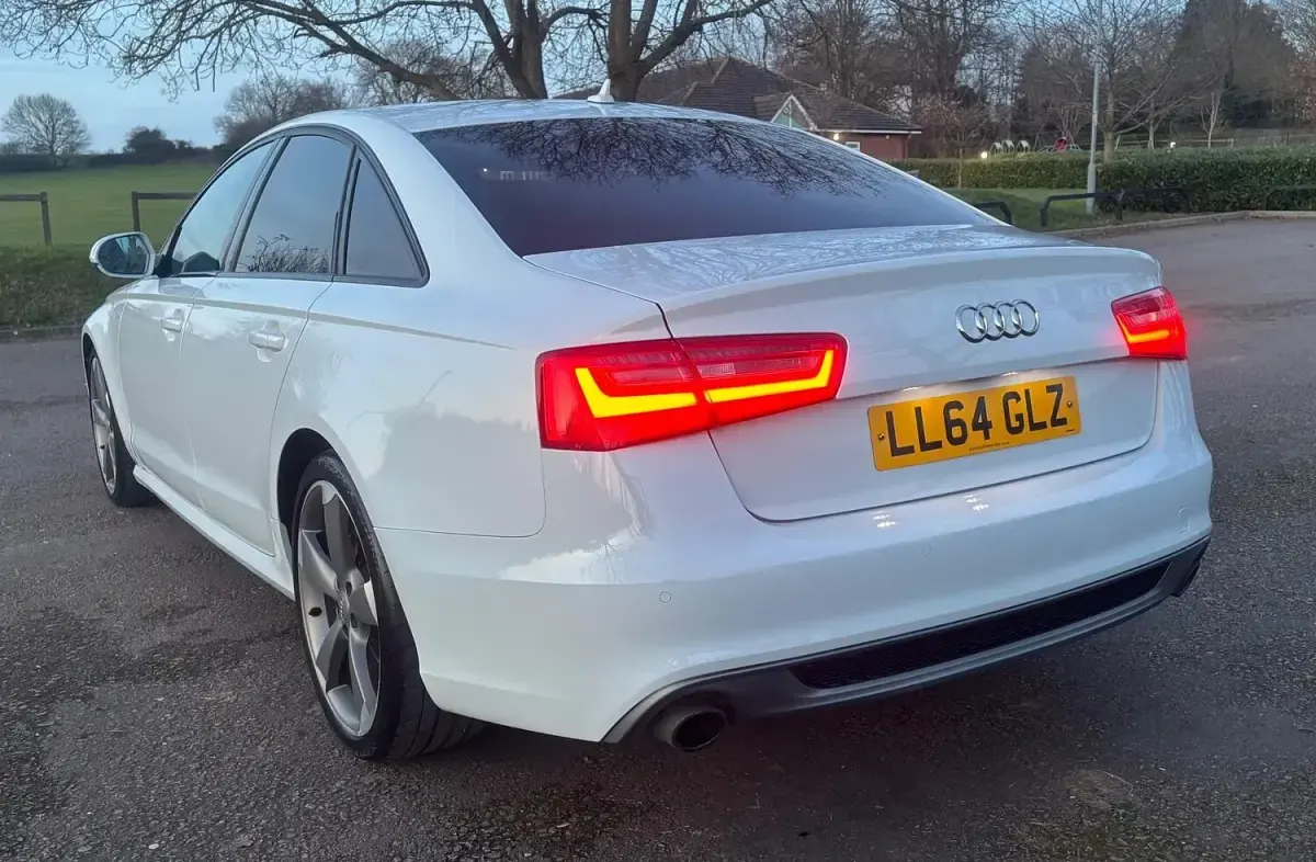 Used Audi A6 Black Edition 190 HP (139 kW) 2014 White Sedan