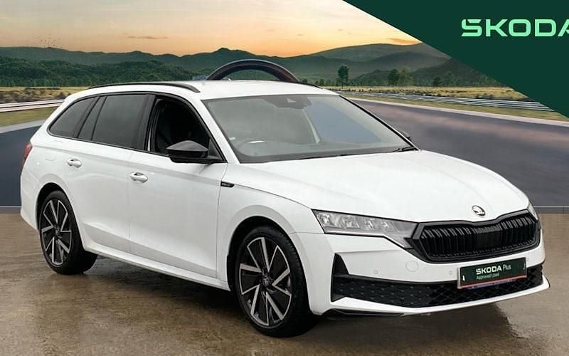 Used Skoda Octavia SportLine 150 HP (110 kW) 2025 White Estate