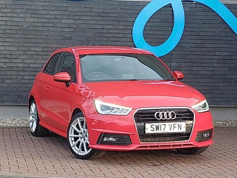 Used Audi A1 S-Line 116 HP (85 kW) 2017 Red Hatchback