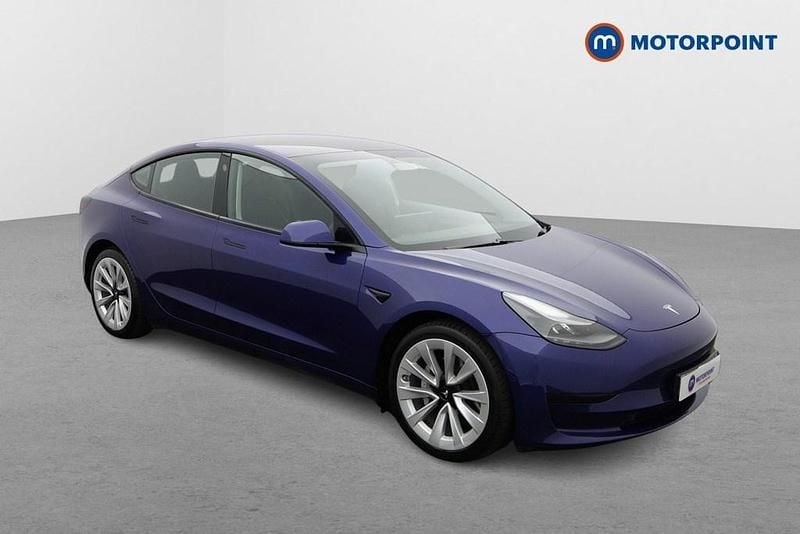 Used Tesla Model 3 Standard Range 208 kW (283 HP) 2021 Blue Sedan