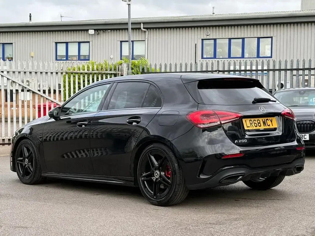 Used Mercedes A200 AMG line 2018 Black Hatchback