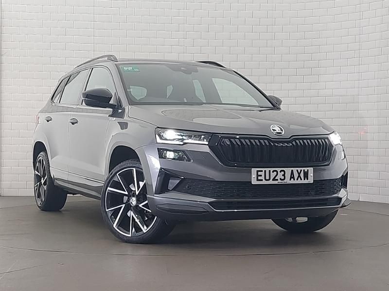 Grey Used 2023 Skoda Karoq SportLine SUV | £24,698 (A bit pricey) - Image 1/4