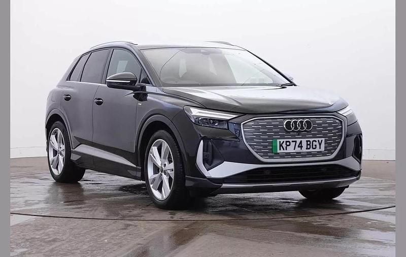 Black Used 2024 Audi Q4 e-tron S-Line SUV | £32,490 (Super price) - Image 1/4