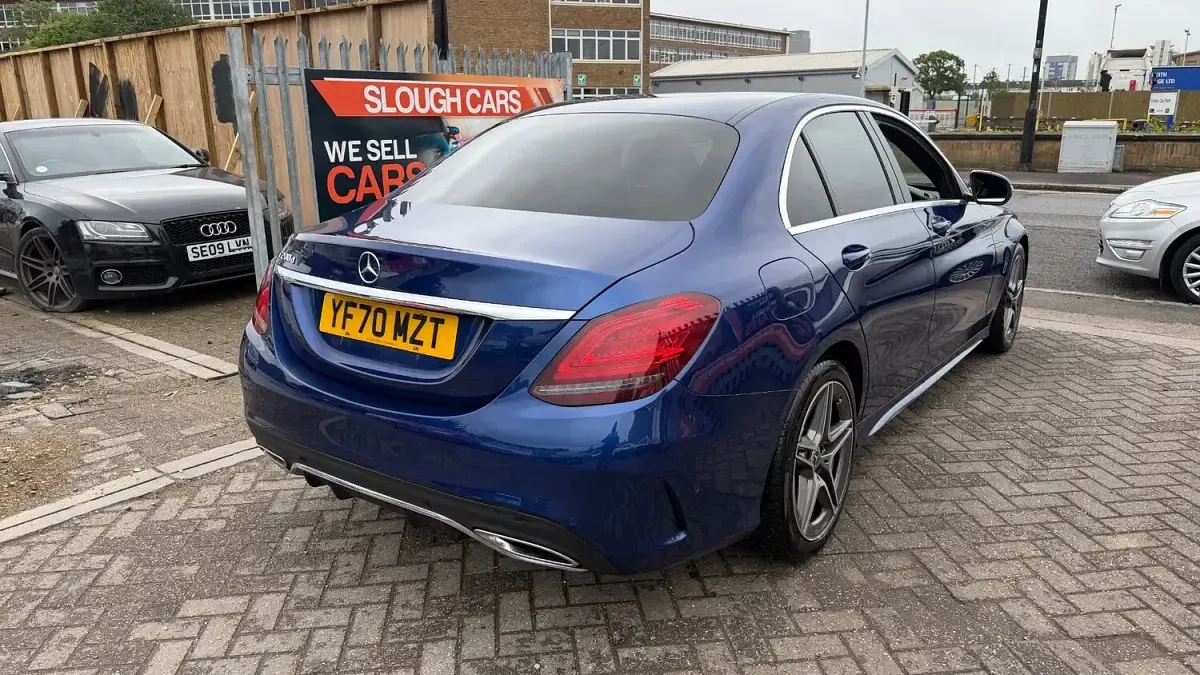 Used Mercedes C200 AMG Line Premium 2020 Blue Sedan
