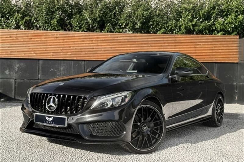 Black Used 2018 Mercedes C250 AMG line Coupe | £19,980 (Fair price) - Image 1/4