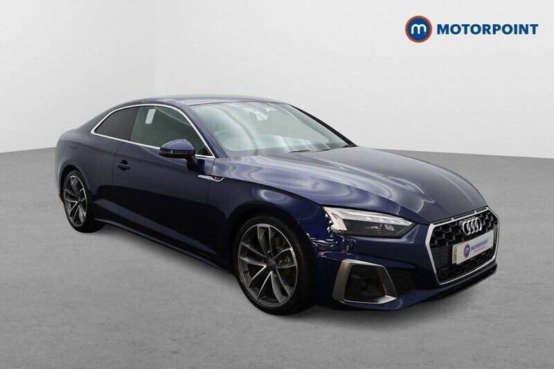 Blue Used 2021 Audi A5 S-Line Coupe | £21,599 (Super price) - Image 1/4