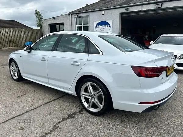Used Audi A4 S-Line 150 HP (110 kW) 2018 White Sedan