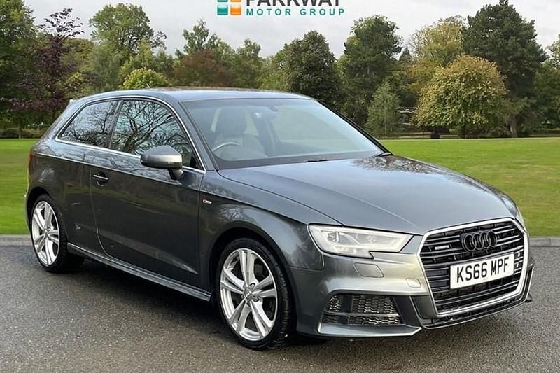 Used Audi A3 S-Line 184 HP (135 kW) 2016 Grey Hatchback