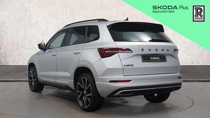 Used Skoda Karoq SportLine 150 HP (110 kW) 2023 Silver SUV
